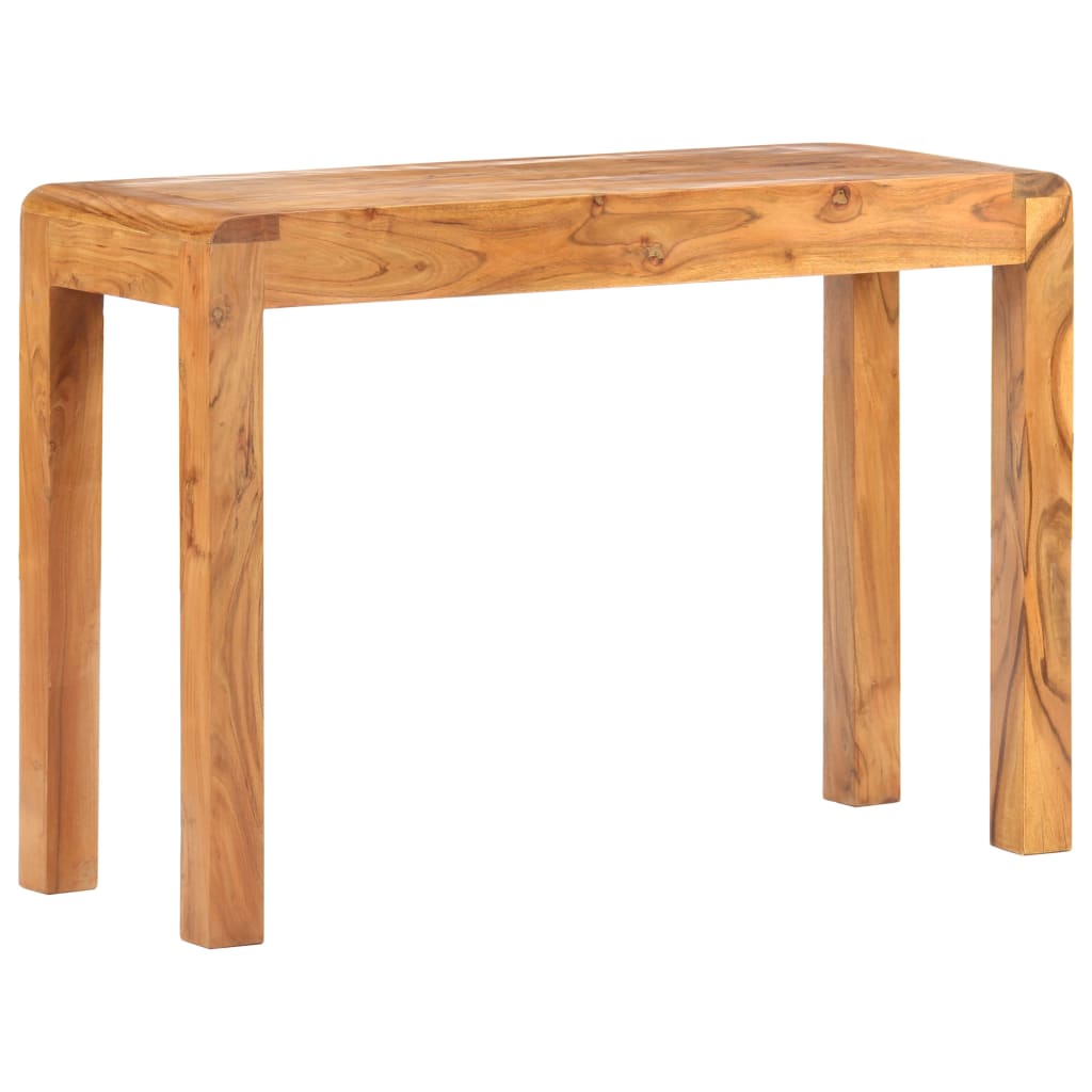 vidaXL Console Table 43.3"x15.7"x29.9" Solid Acacia Wood in Honey Finish-8