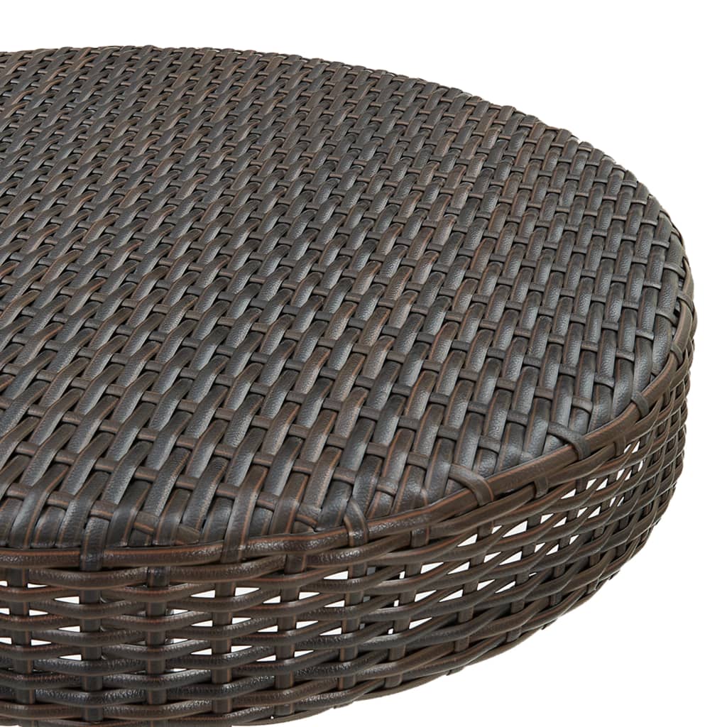 vidaXL Bistro Table Outdoor Side Table Patio Garden Wicker Furniture PE Rattan-26