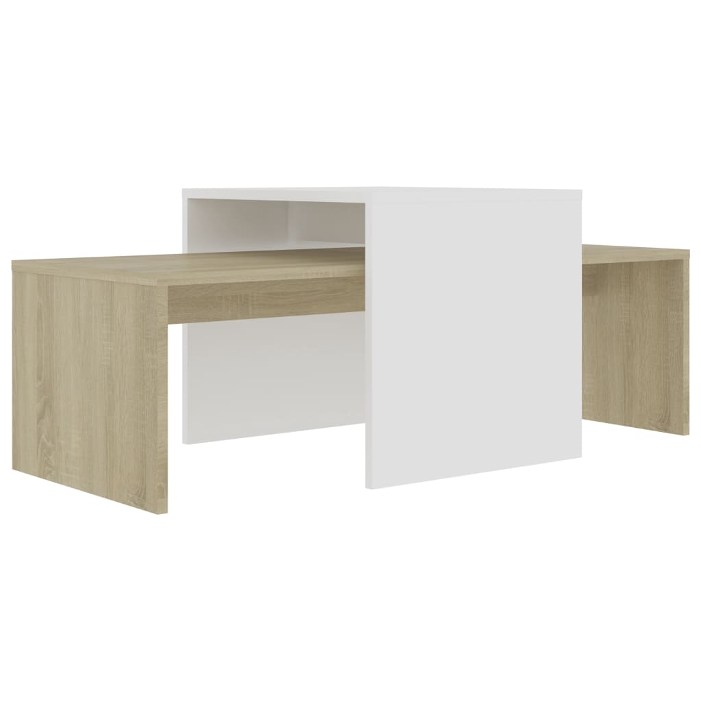 vidaXL Coffee Table Set Nesting Sofa End Table for Living Room Engineered Wood-24