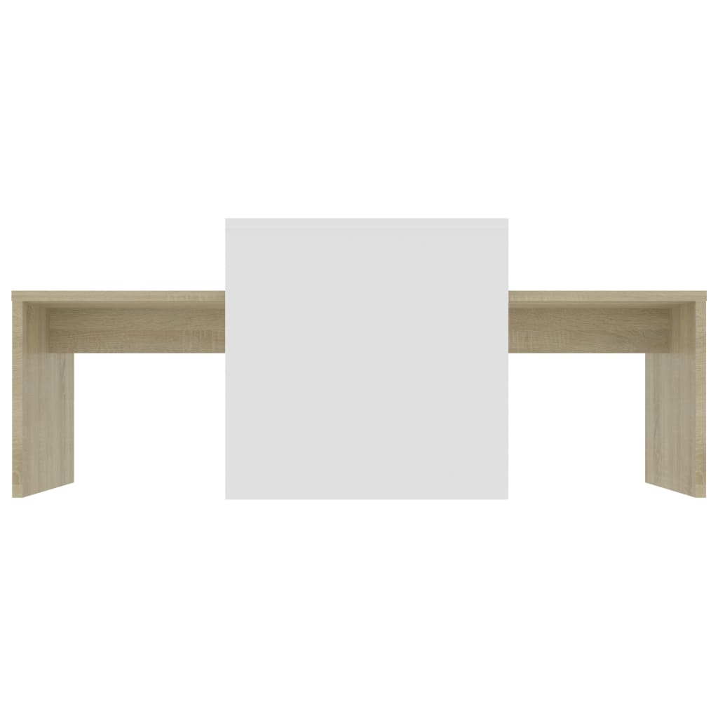 vidaXL Coffee Table Set Nesting Sofa End Table for Living Room Engineered Wood-32