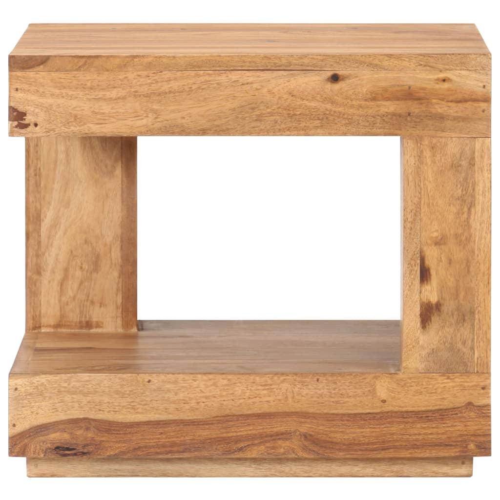 vidaXL Coffee Table 17.7"x17.7"x15.7" Solid Wood Acacia-1