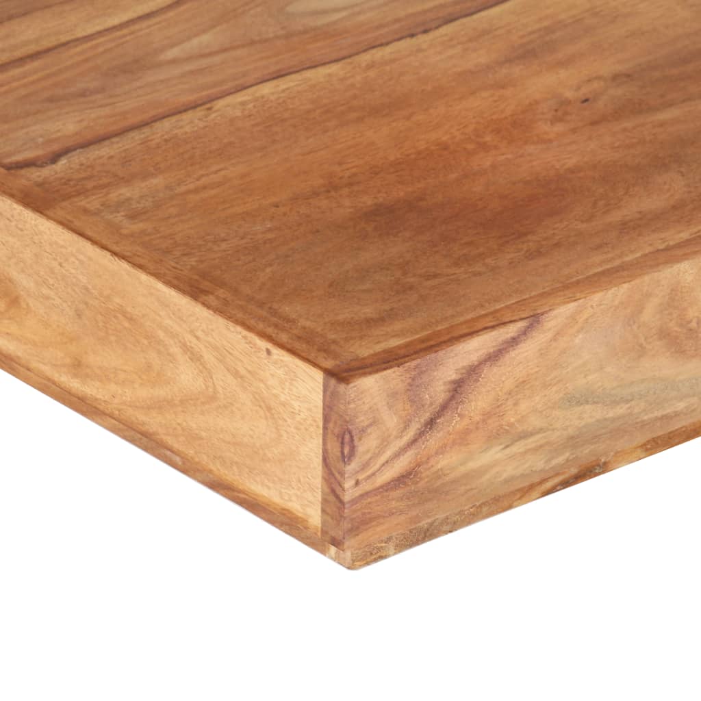 vidaXL Coffee Table 17.7"x17.7"x15.7" Solid Wood Acacia-5