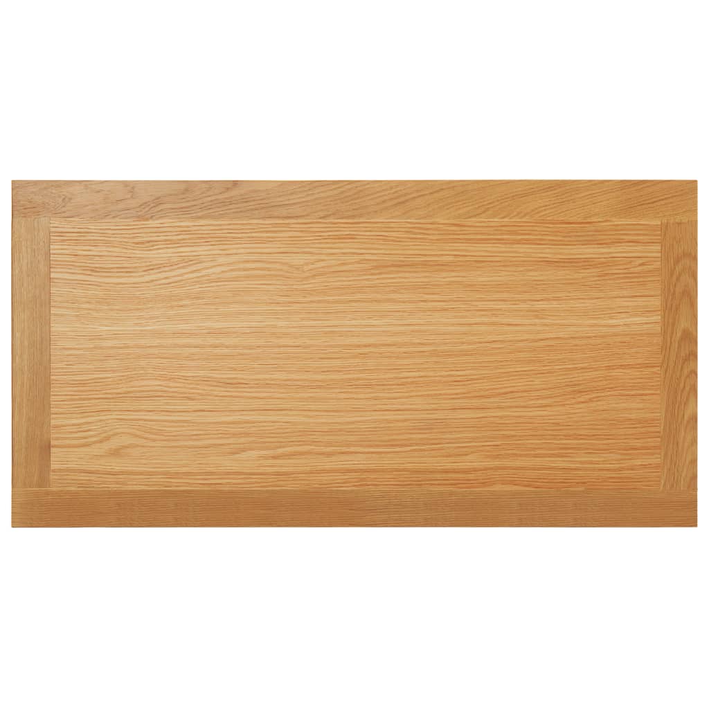 vidaXL Coffee Table End Table with Storage Shelf Sofa Table Solid Wood Oak-8