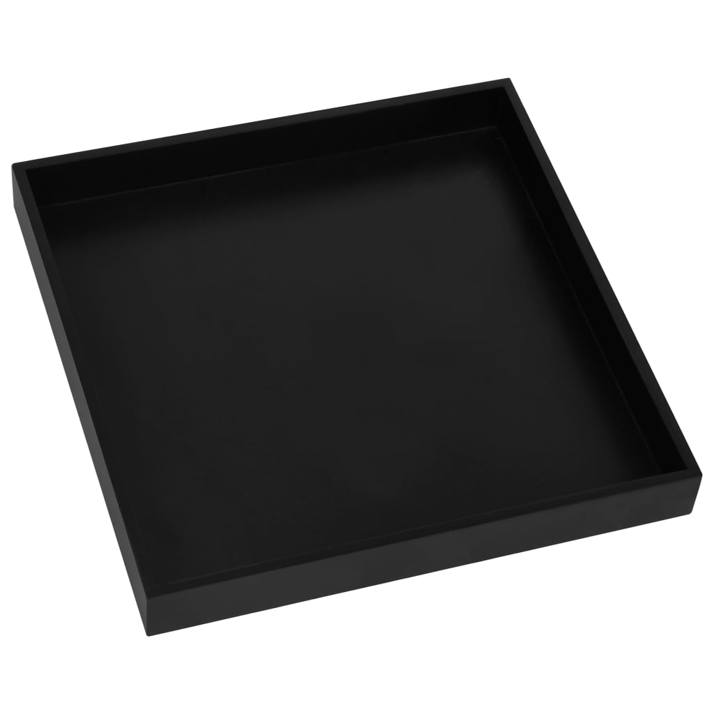 vidaXL Side Table Black and Gold 15"x15"x15.2" MDF-3