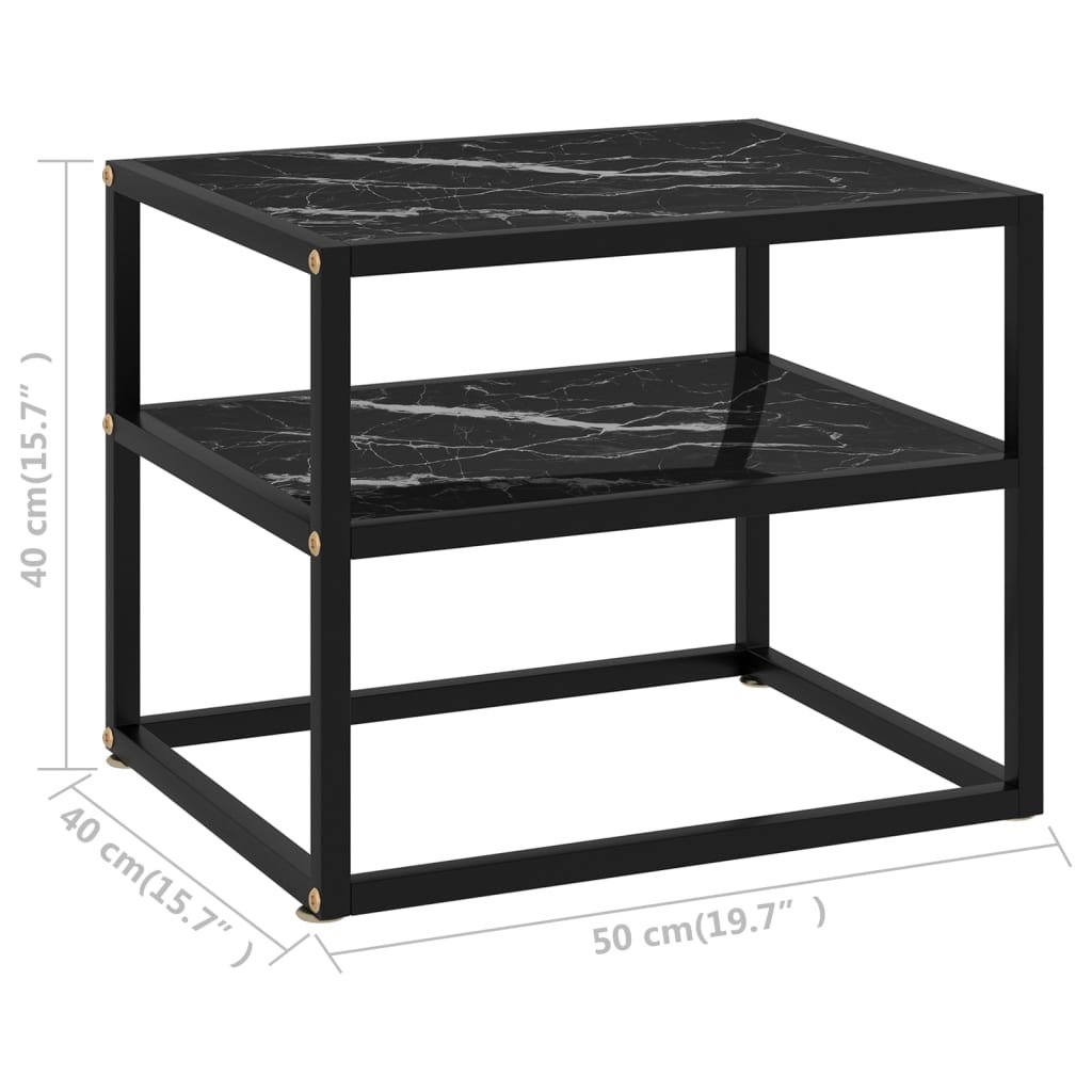 vidaXL Console Table Entryway Table Hallway Side End Table Tempered Glass-0