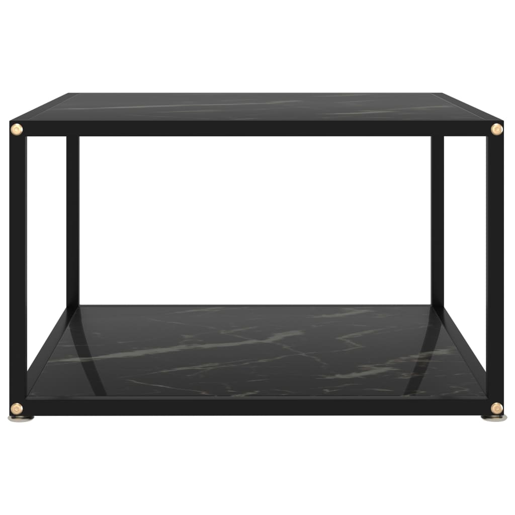 vidaXL Coffee Table End Table Living Room Accent Sofa Table Tempered Glass-4