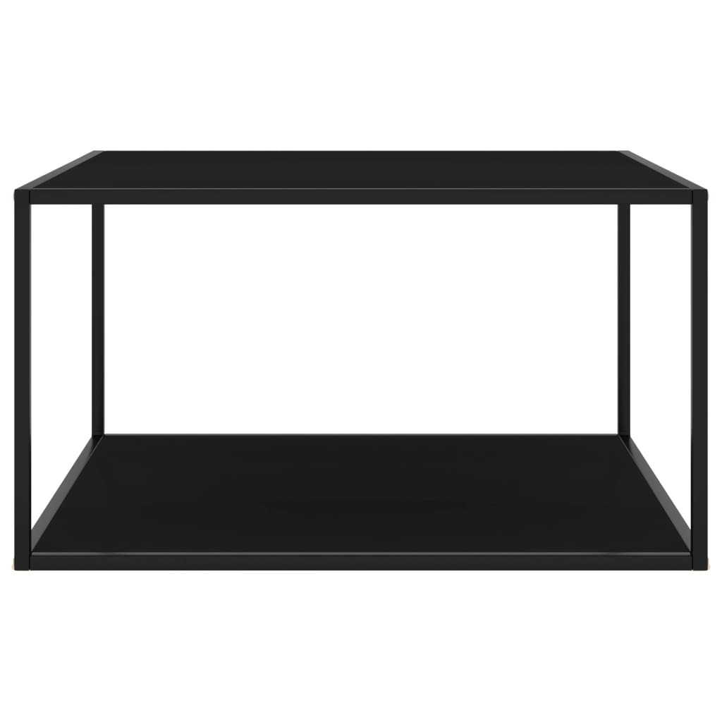 vidaXL Coffee Table End Table Living Room Accent Sofa Table Tempered Glass-12