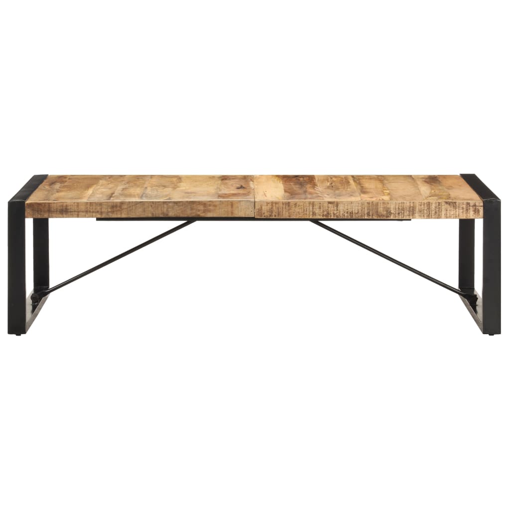 vidaXL Coffee Table 55.1"x27.6"x15.7" Rough Mango Wood-1