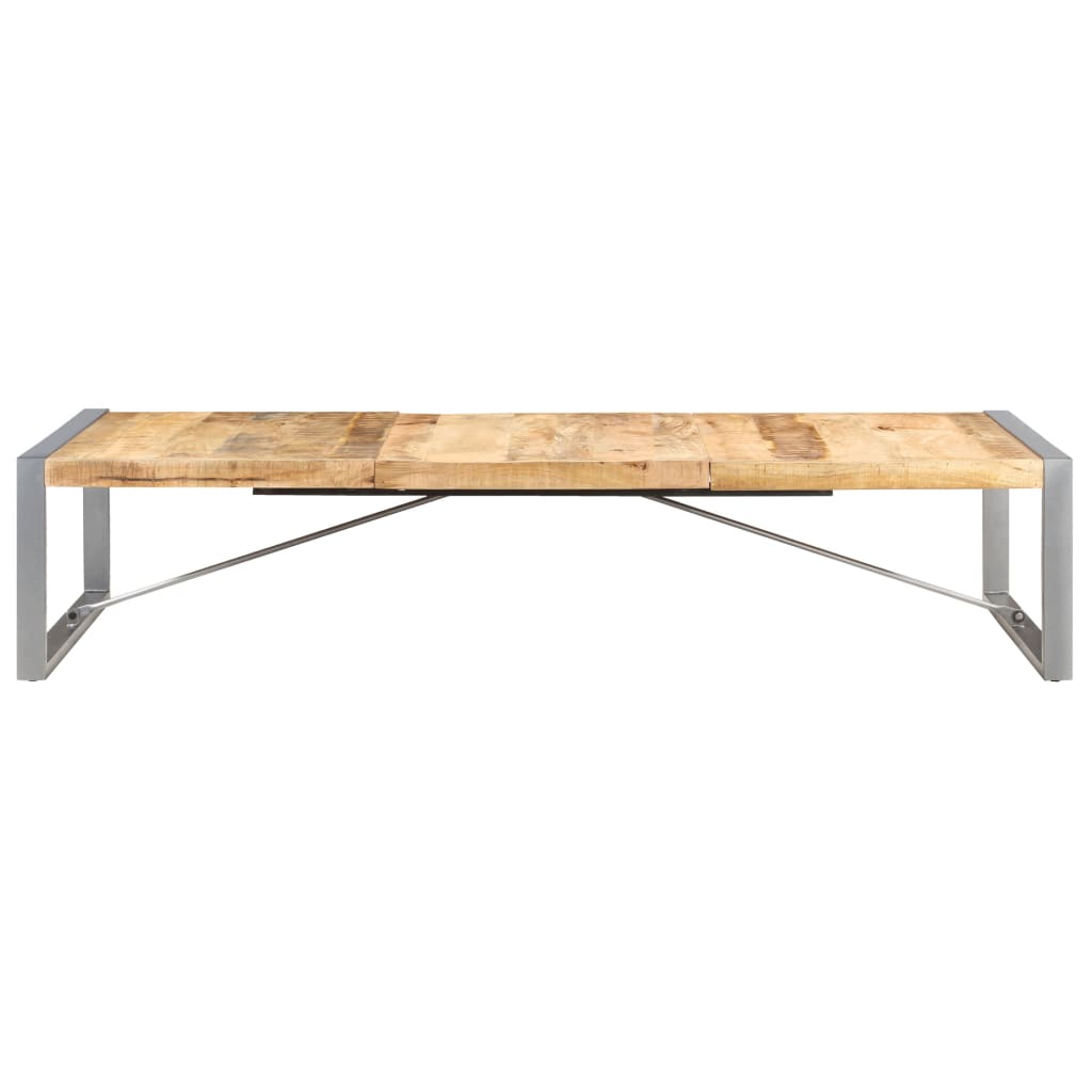 vidaXL Coffee Table 70.9"x35.4"x15.7" Rough Mango Wood-0