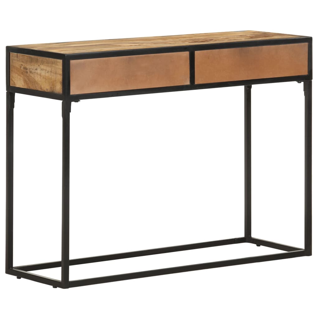 vidaXL Console Table 39.4"x13.8"x29.5" Solid Mango Wood-6