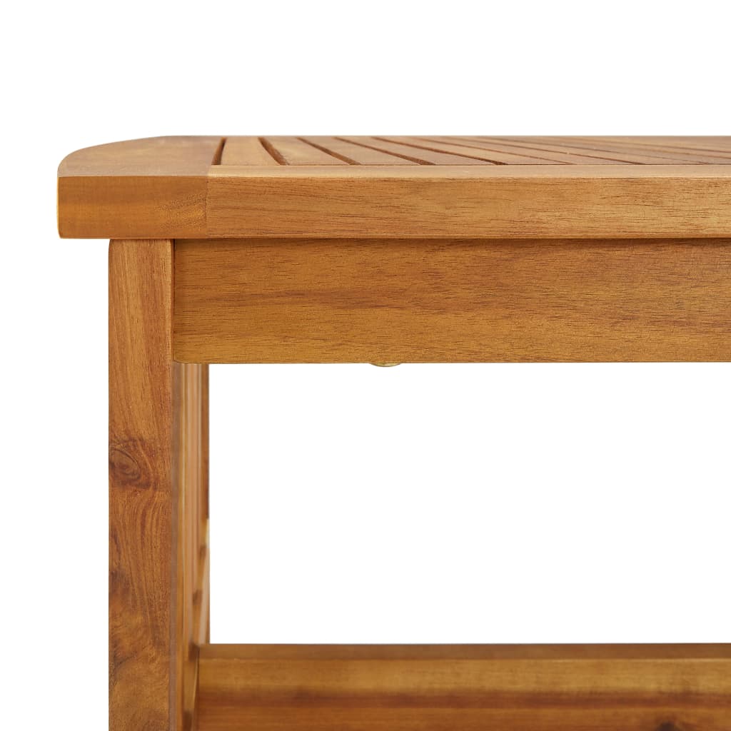 vidaXL Coffee Table 40.2"x19.7"x16.9" Solid Acacia Wood-4