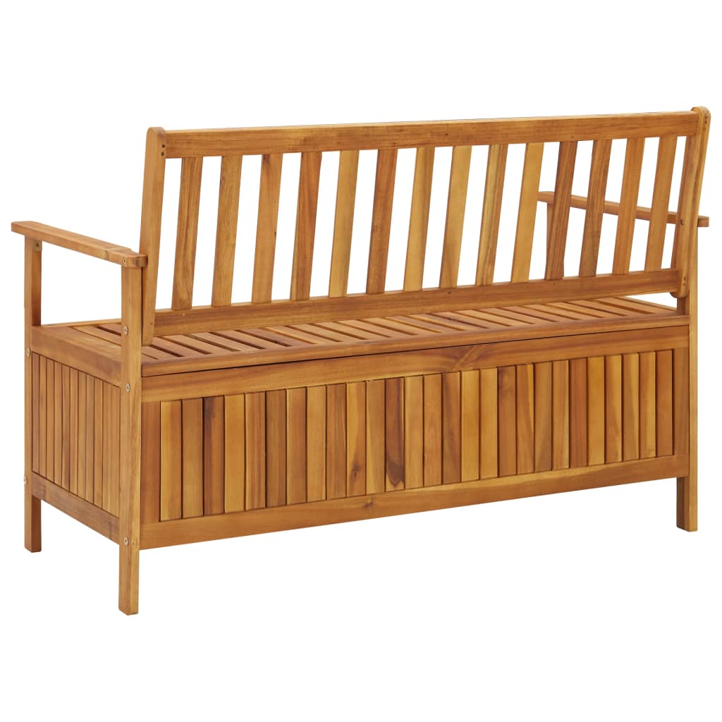 vidaXL Outdoor Storage Bench Deck Box for Patio Furniture Solid Wood Acacia-0
