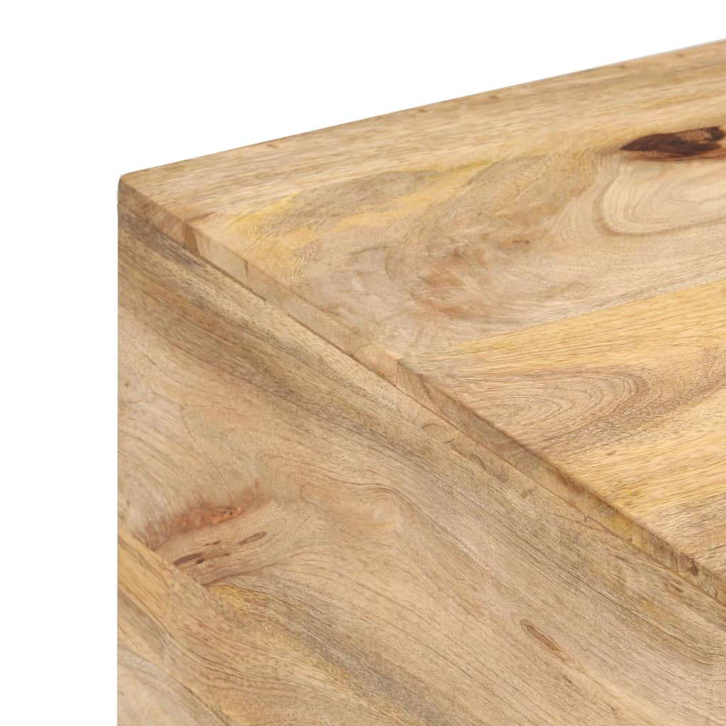 vidaXL Coffee Table 26.4"x26.4"x17.7" Solid Mango Wood-5