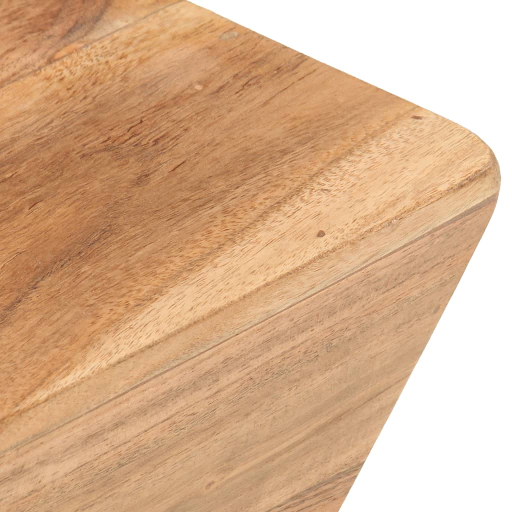 vidaXL Coffee Table V-shape 26"x26"x11.8" Solid Acacia Wood-1