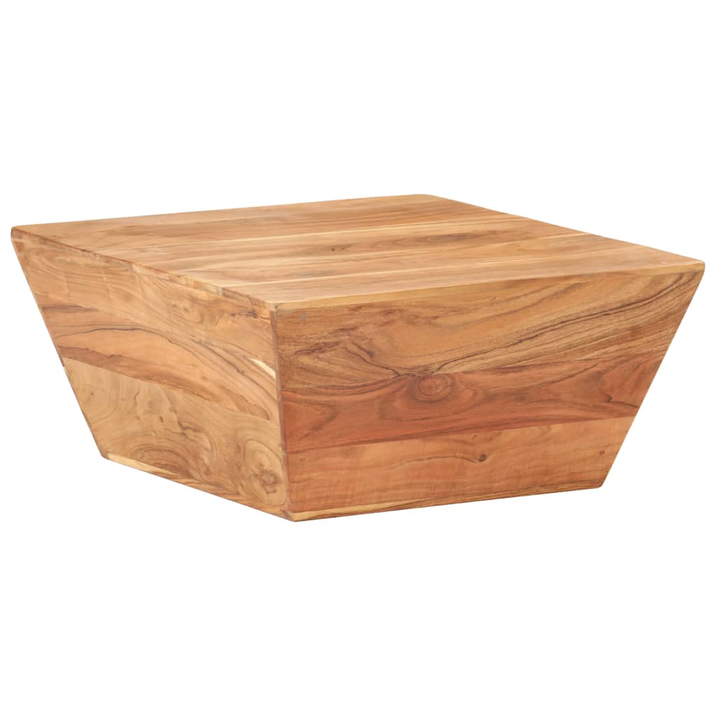 vidaXL Coffee Table V-shape 26"x26"x11.8" Solid Acacia Wood-7