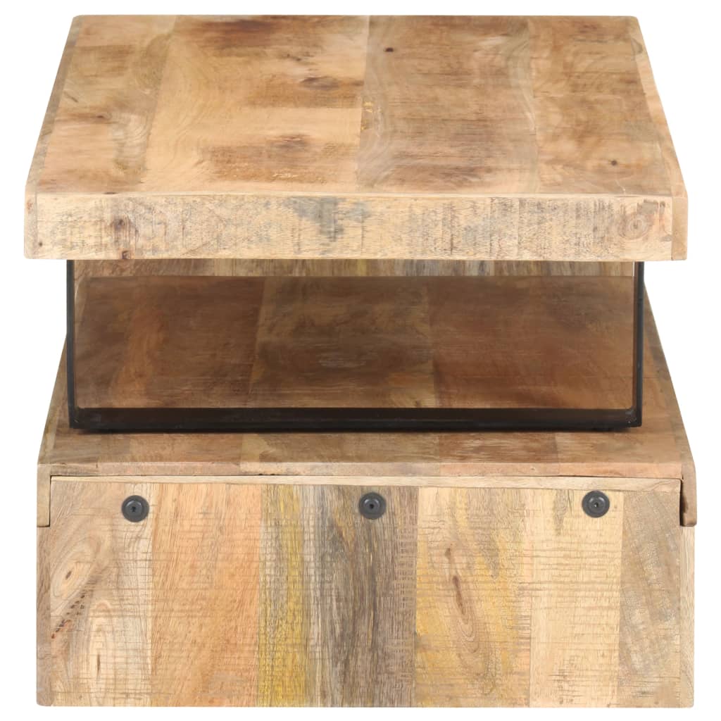 vidaXL 2 Piece Coffee Table Set Solid Mango Wood-4