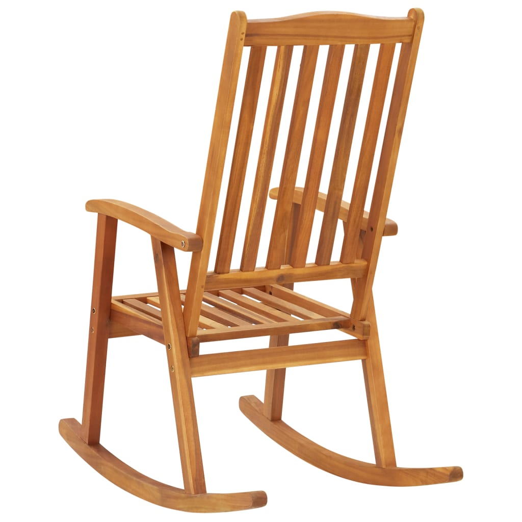 vidaXL Rocking Chair Solid Acacia Wood-11