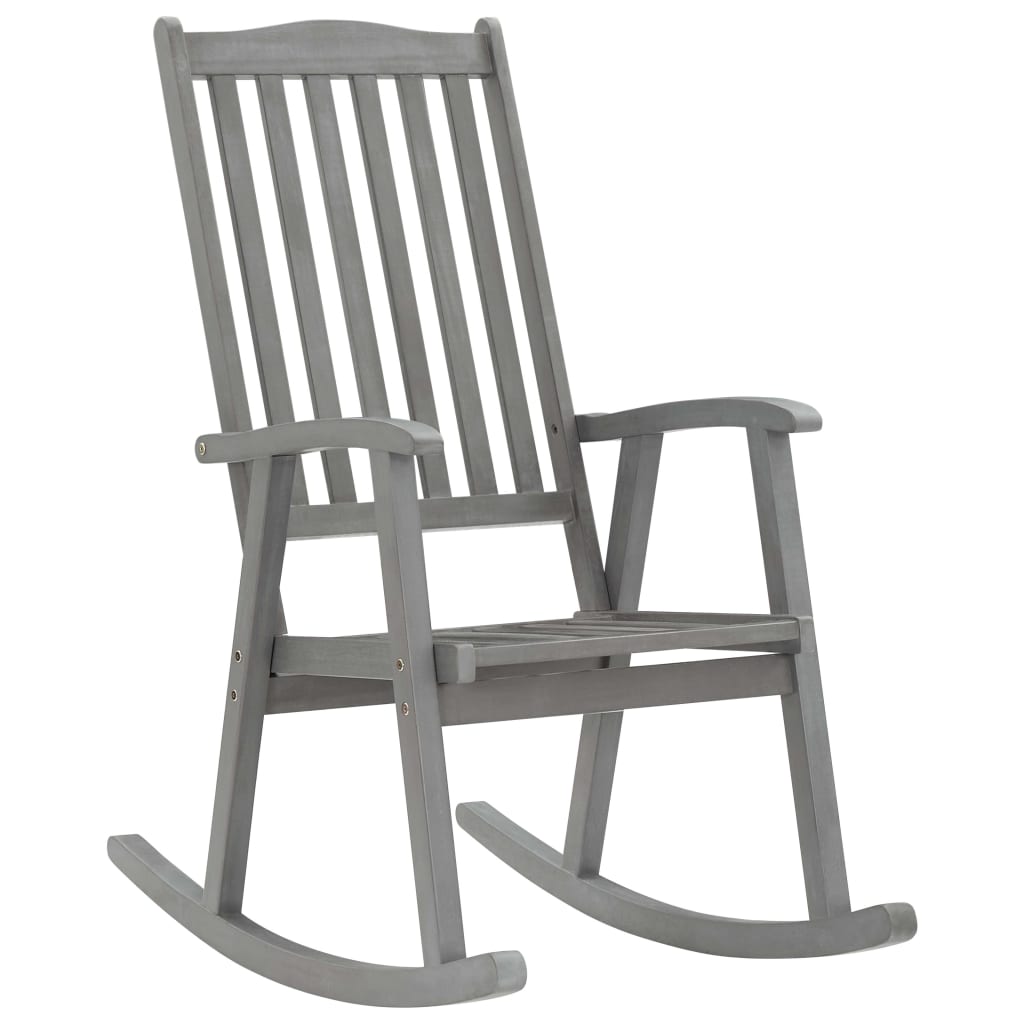 vidaXL Rocking Chair Solid Acacia Wood-6