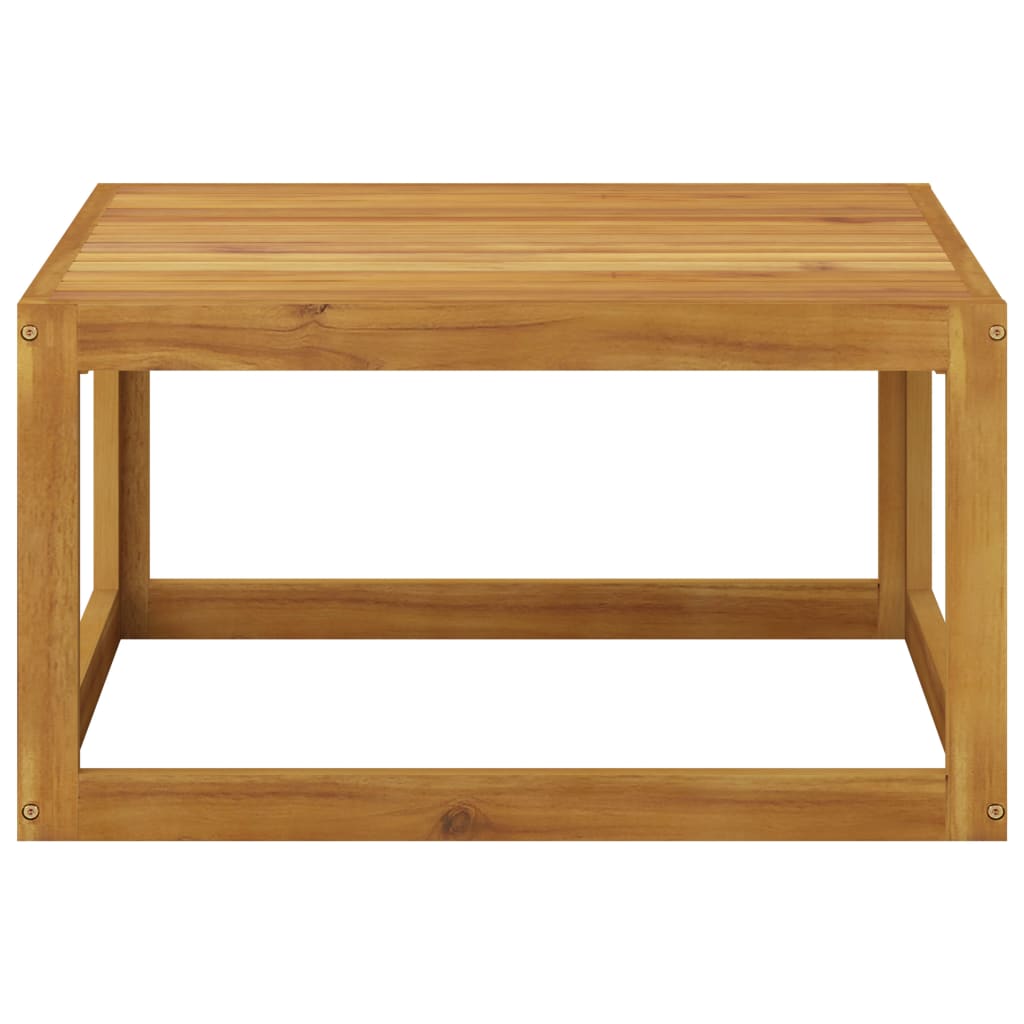 vidaXL Coffee Table 26.7"x26.7"x11.4" Solid Acacia Wood-1