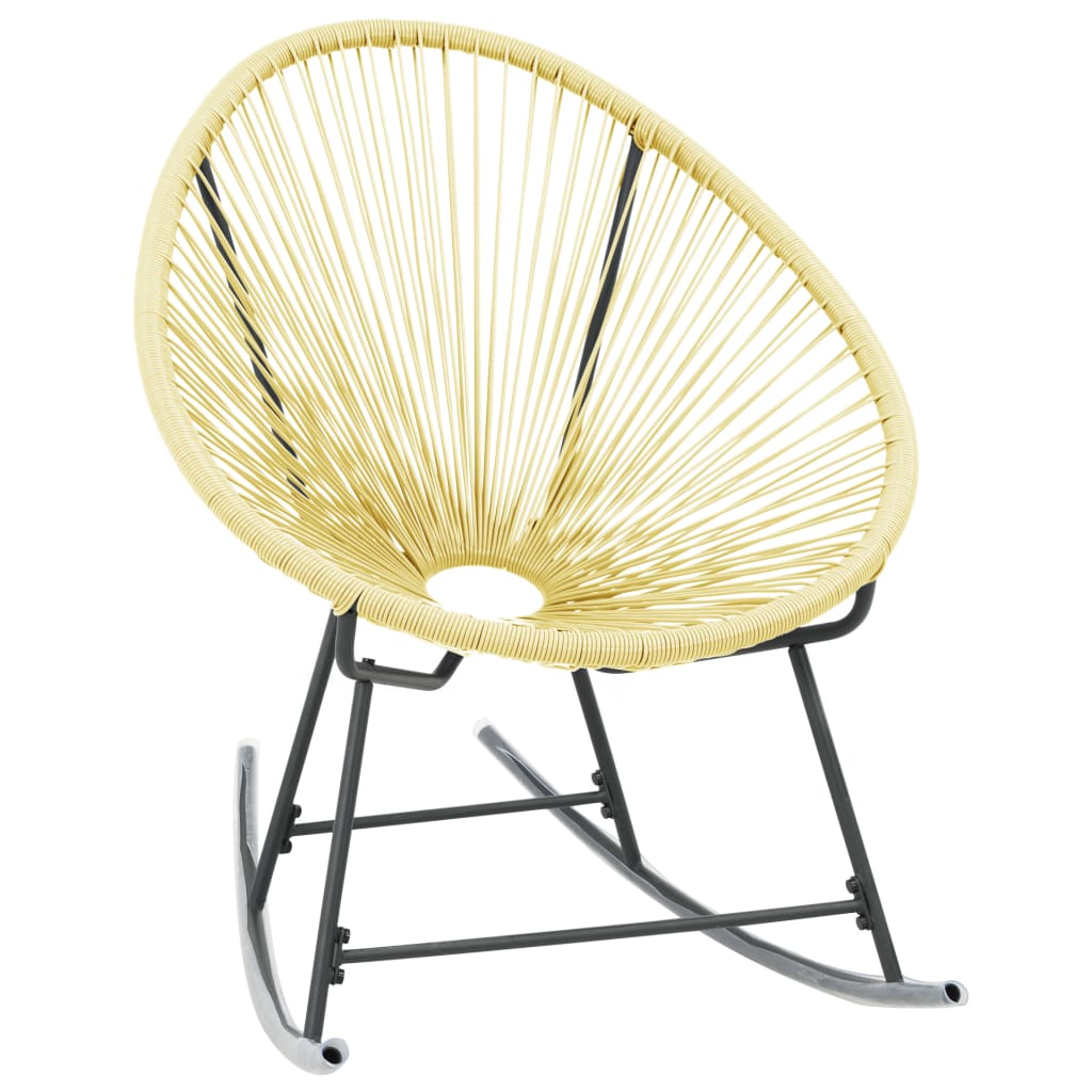 vidaXL Outdoor Acapulco Chair Poly Rattan Beige-13