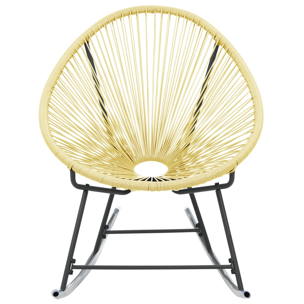 vidaXL Outdoor Acapulco Chair Poly Rattan Beige-17