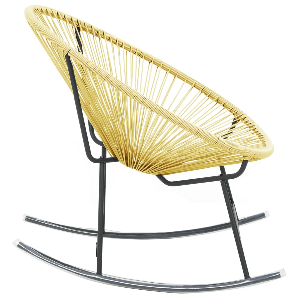 vidaXL Outdoor Acapulco Chair Poly Rattan Beige-19