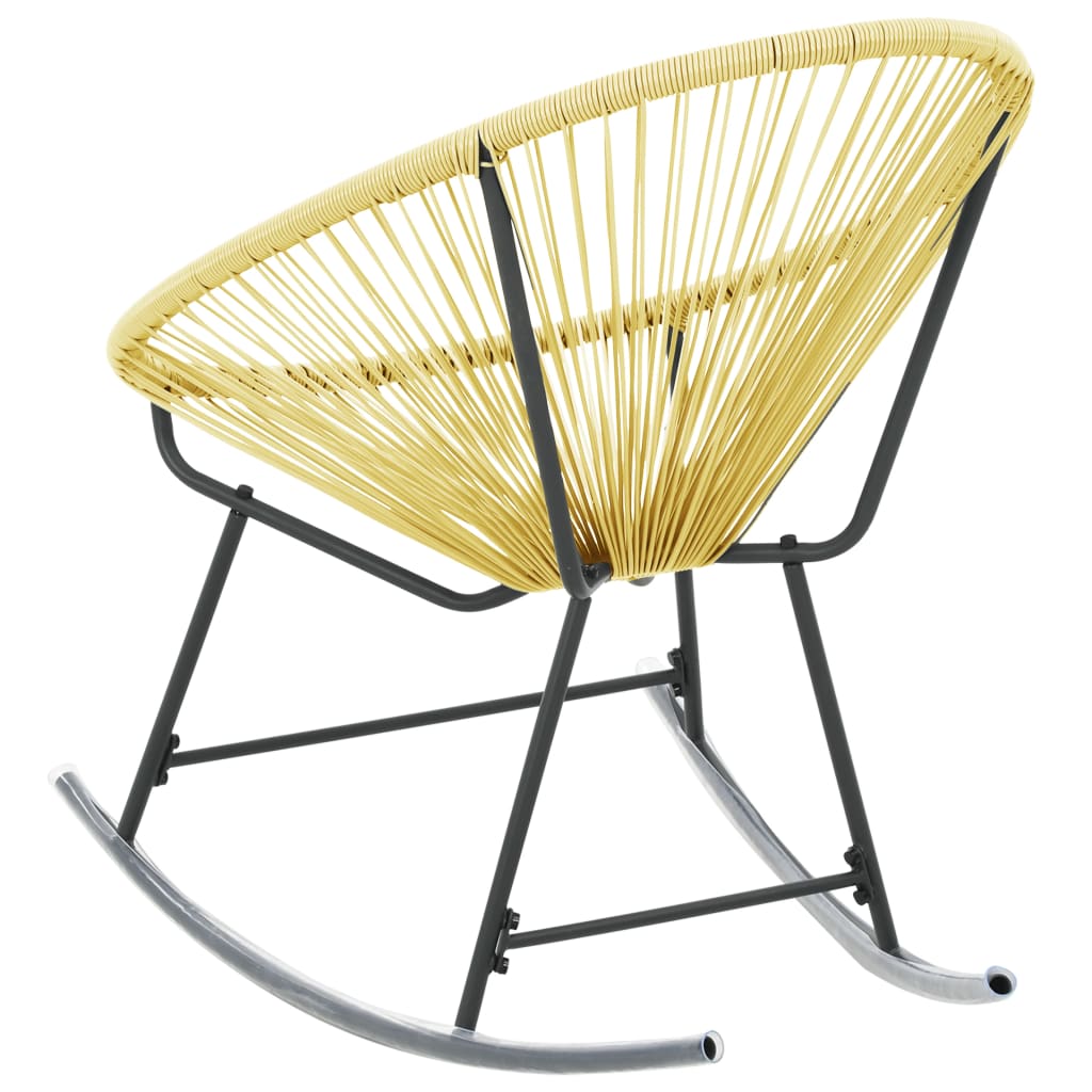 vidaXL Outdoor Acapulco Chair Poly Rattan Beige-21