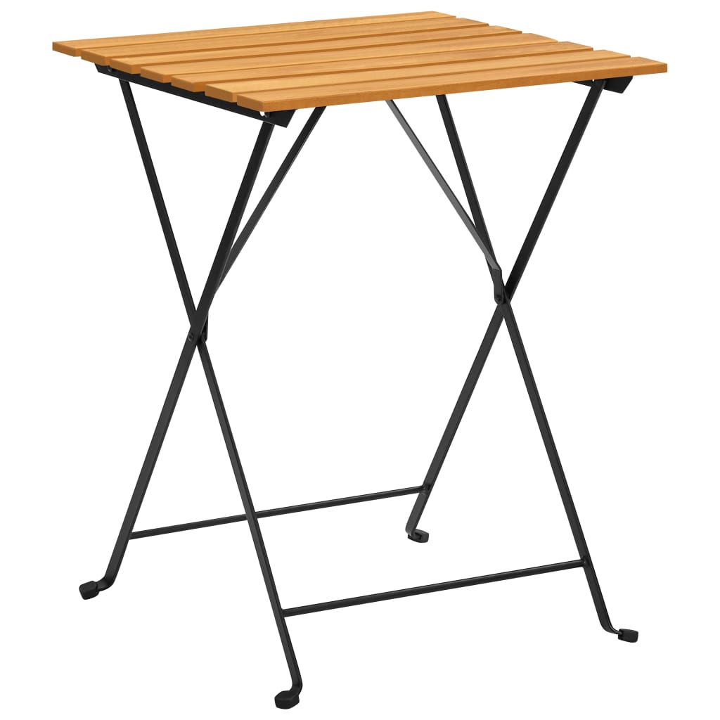 vidaXL Bistro Table 21.7"x21.3"x28" Solid Acacia Wood-1