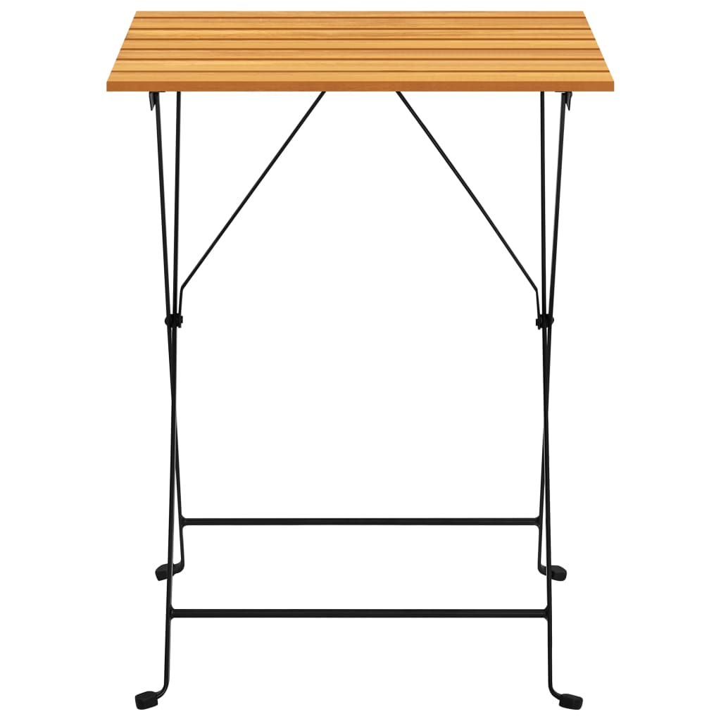 vidaXL Bistro Table 21.7"x21.3"x28" Solid Acacia Wood-2