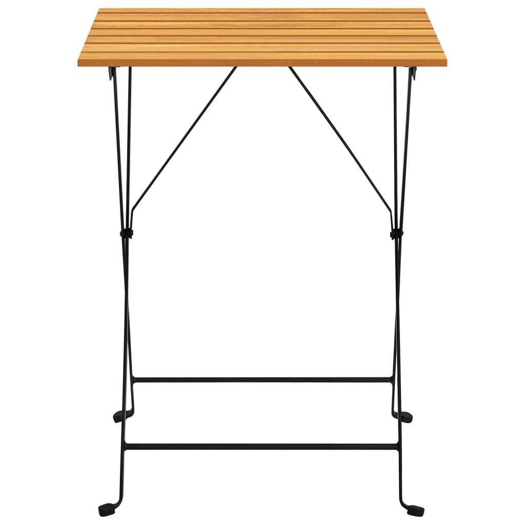 vidaXL Bistro Table 21.7"x21.3"x28" Solid Acacia Wood-2