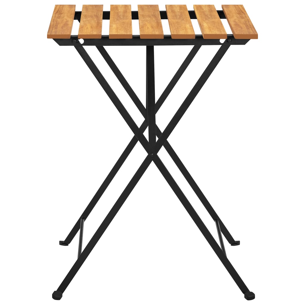 vidaXL Bistro Table 21.7"x21.3"x28" Solid Acacia Wood-3