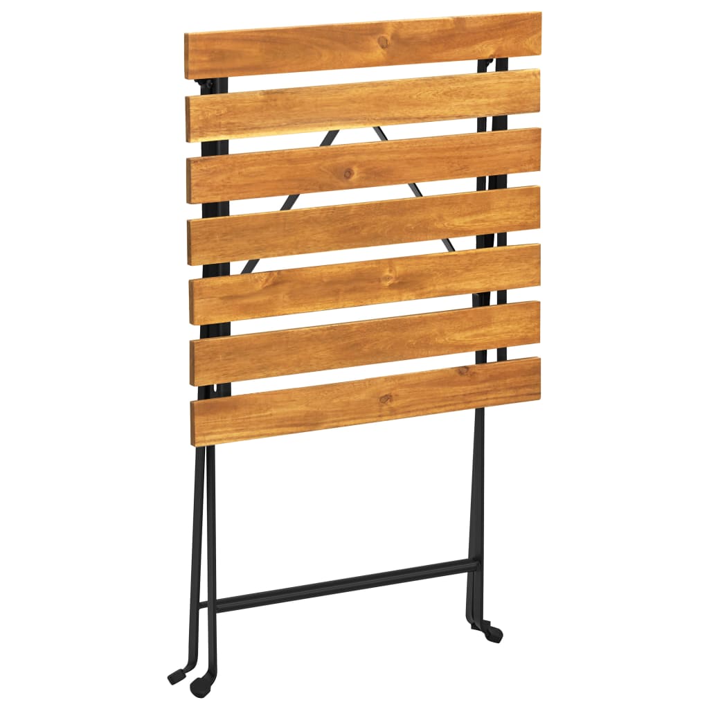 vidaXL Bistro Table 21.7"x21.3"x28" Solid Acacia Wood-4