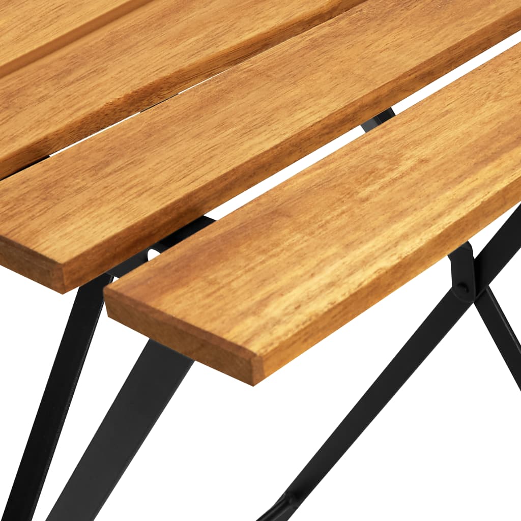 vidaXL Bistro Table 21.7"x21.3"x28" Solid Acacia Wood-6