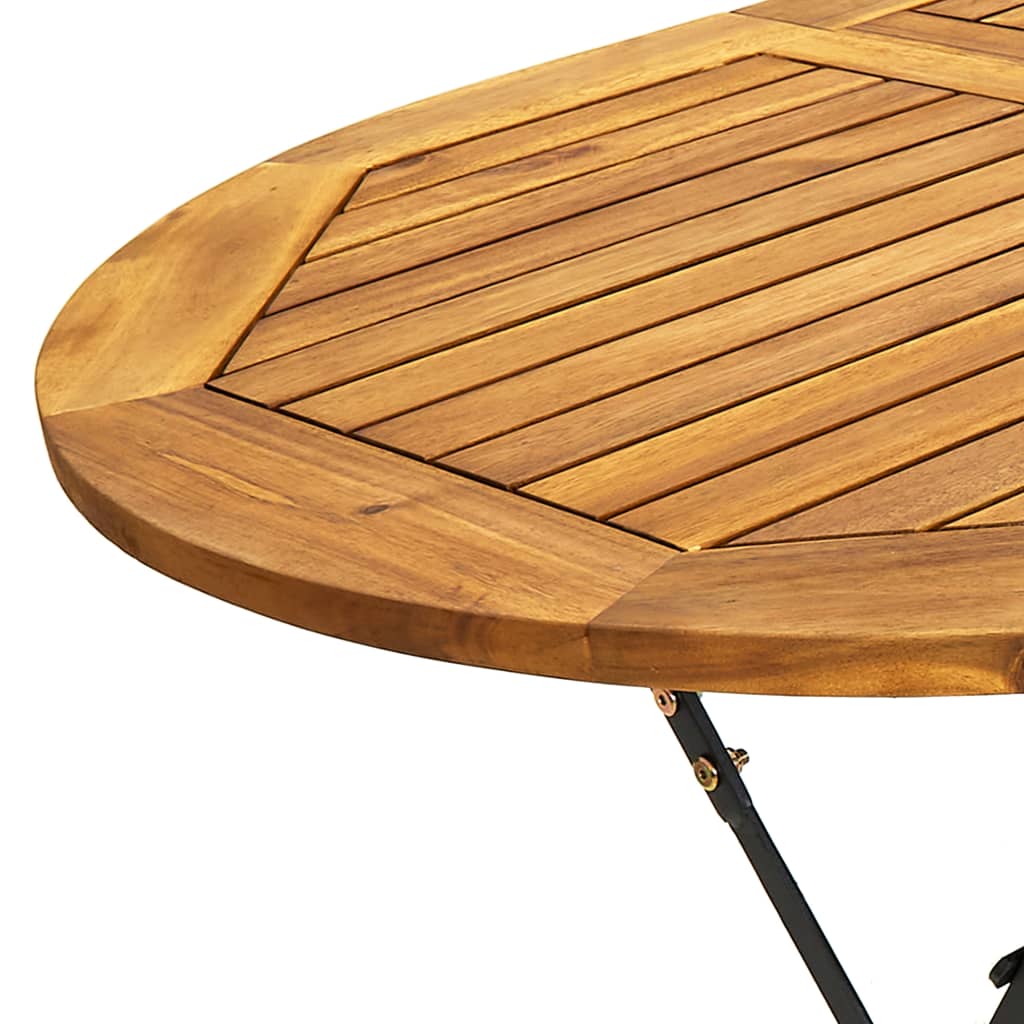 vidaXL Outdoor Dining Table Garden Porch Folding Patio Table Solid Acacia Wood-1