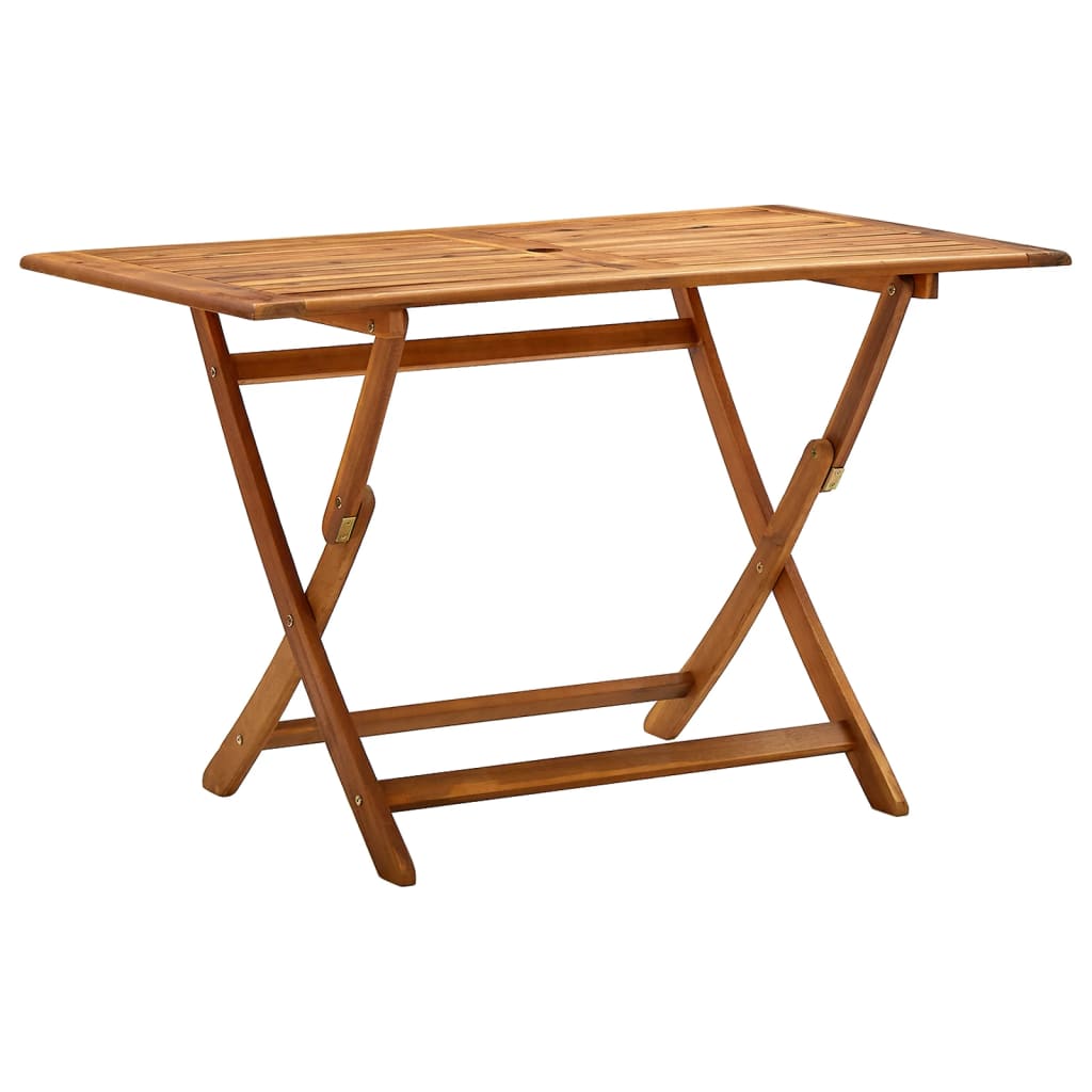 vidaXL Folding Patio Table Outdoor Folding Garden Table Solid Wood Acacia-0