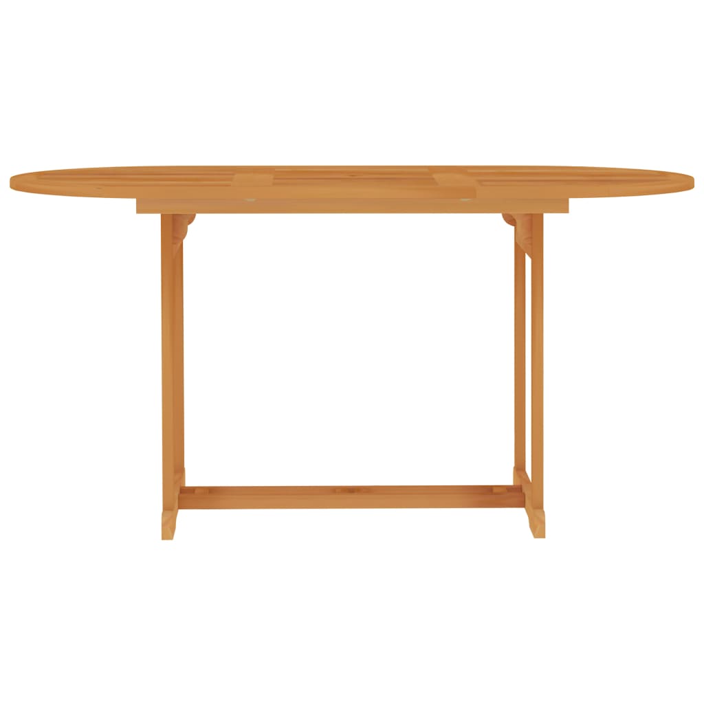 vidaXL Patio Table 59.1"x35.4"x29.5" Solid Teak Wood-1