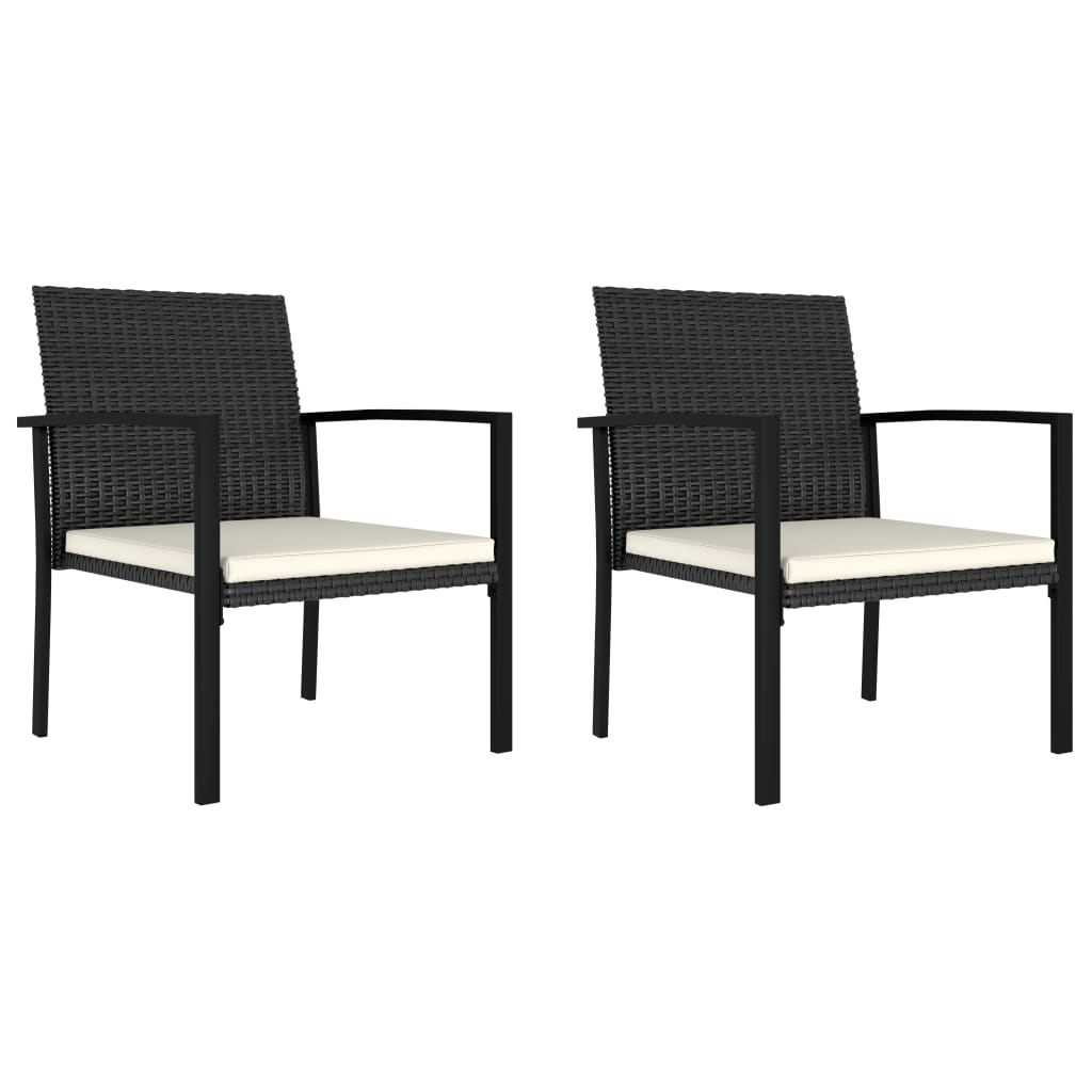 vidaXL Modern Dining Chairs Outdoor Patio Rattan Dining Chair Poly Rattan-0