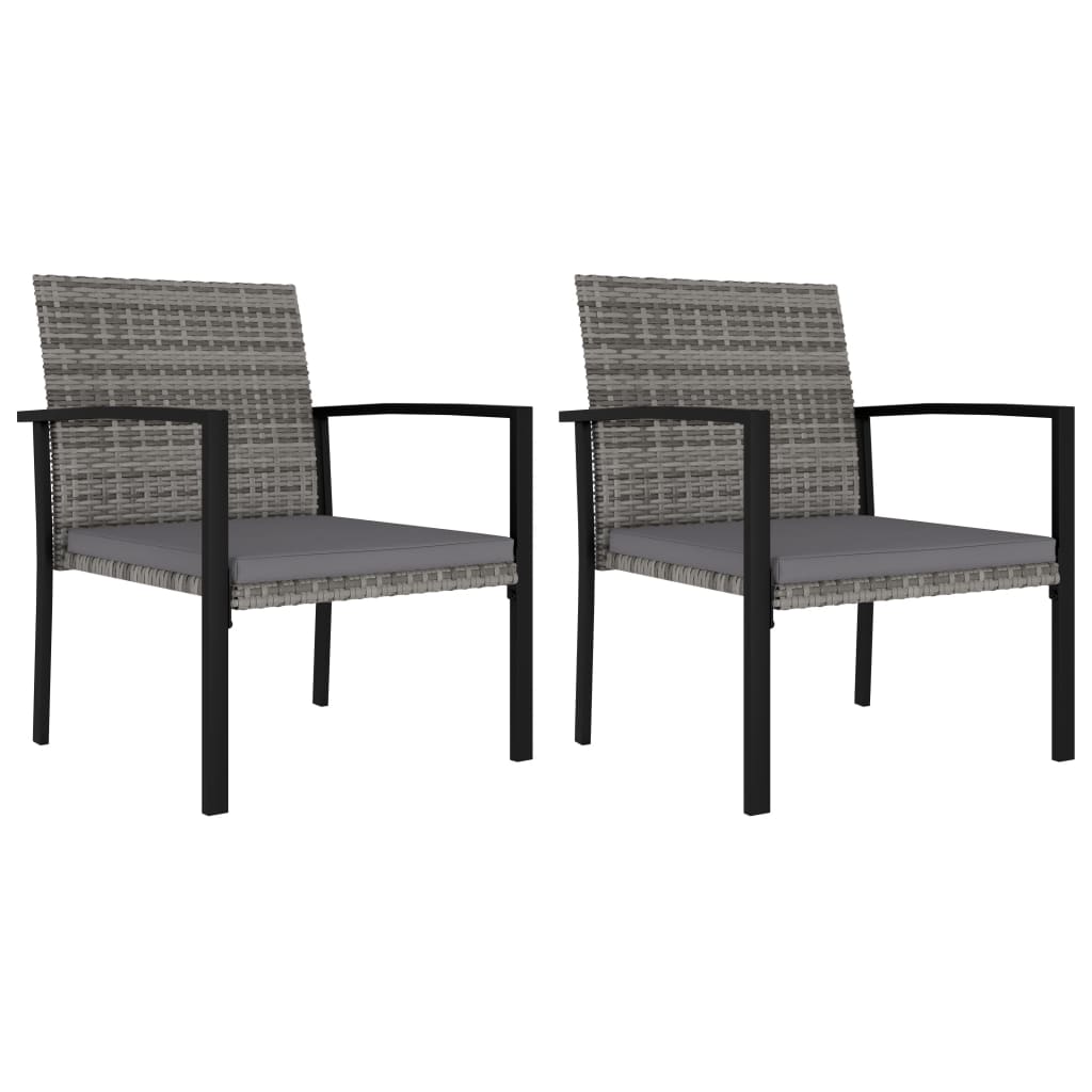 vidaXL Modern Dining Chairs Outdoor Patio Rattan Dining Chair Poly Rattan-15