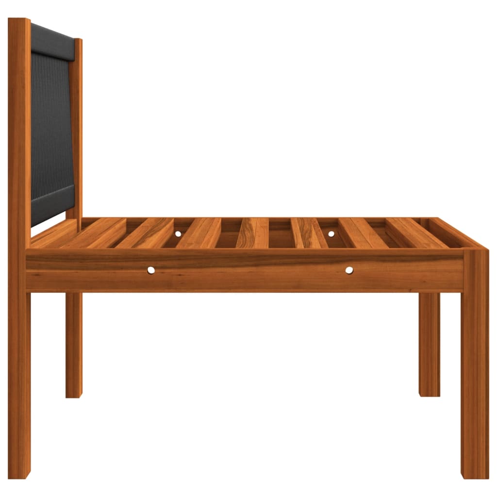 vidaXL 2 Piece Patio Lounge Set with Cushions Solid Acacia Wood-5