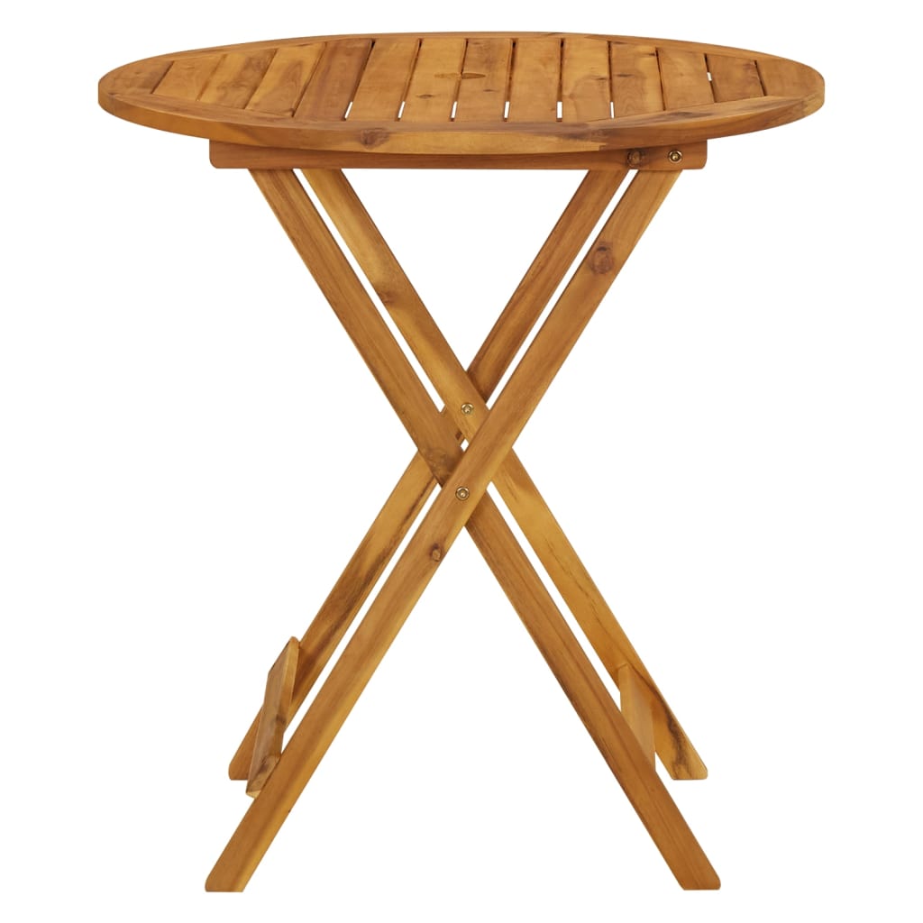 vidaXL Folding Patio Table 35.4"x35.4"x29.5" Solid Acacia Wood-28