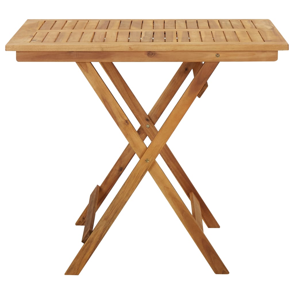 vidaXL Folding Patio Table 35.4"x35.4"x29.5" Solid Acacia Wood-35