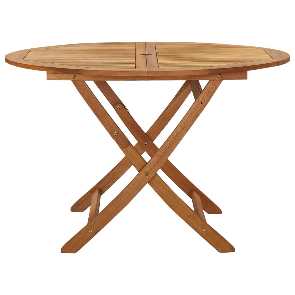 vidaXL Folding Patio Table 35.4"x35.4"x29.5" Solid Acacia Wood-12