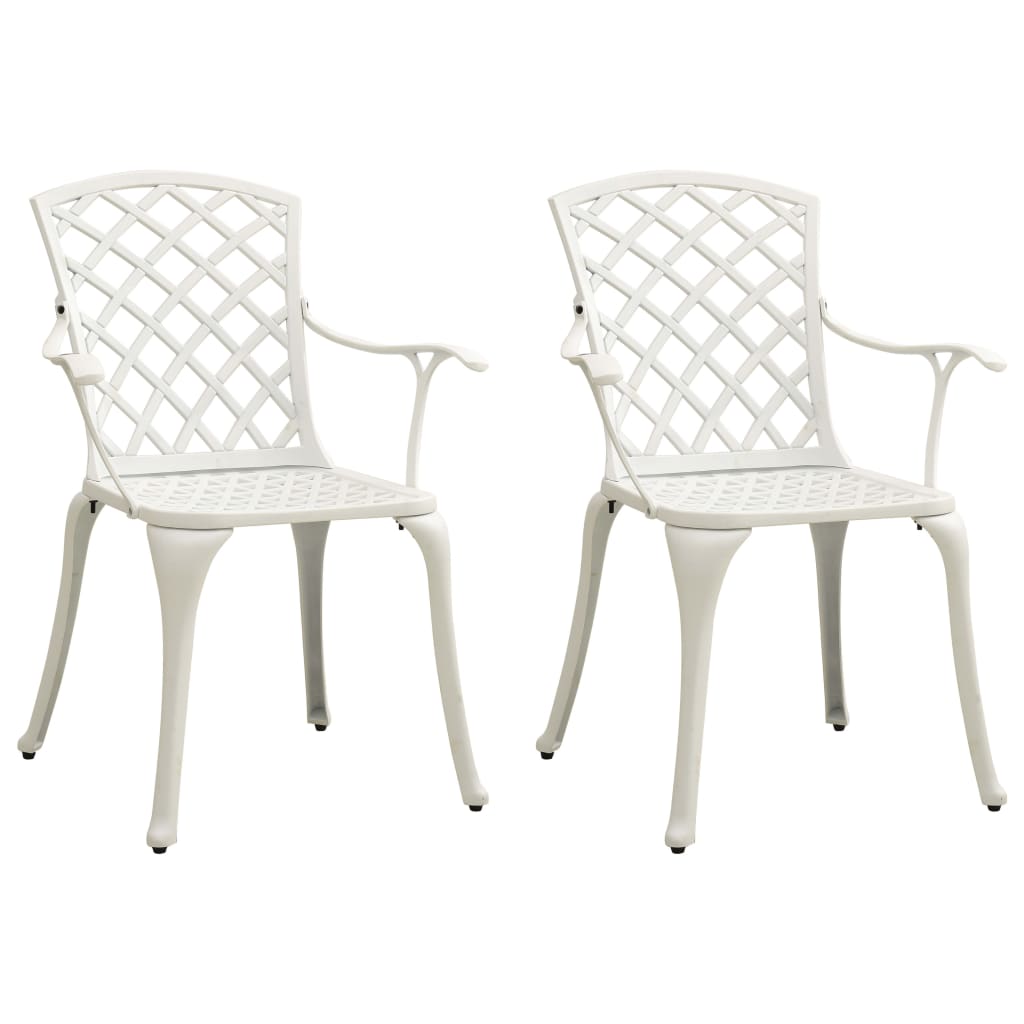 vidaXL Patio Chairs Patio Furniture for Garden Porch Backyard Cast Aluminum-8