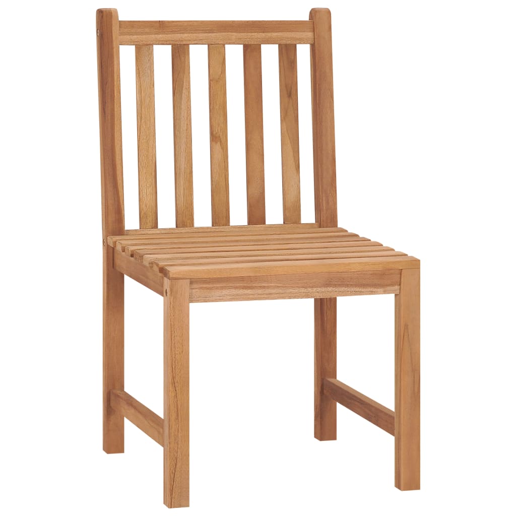 vidaXL 2/4/6/8x Solid Wood Teak Patio Chairs Garden Outdoor Balcony Lounge-0