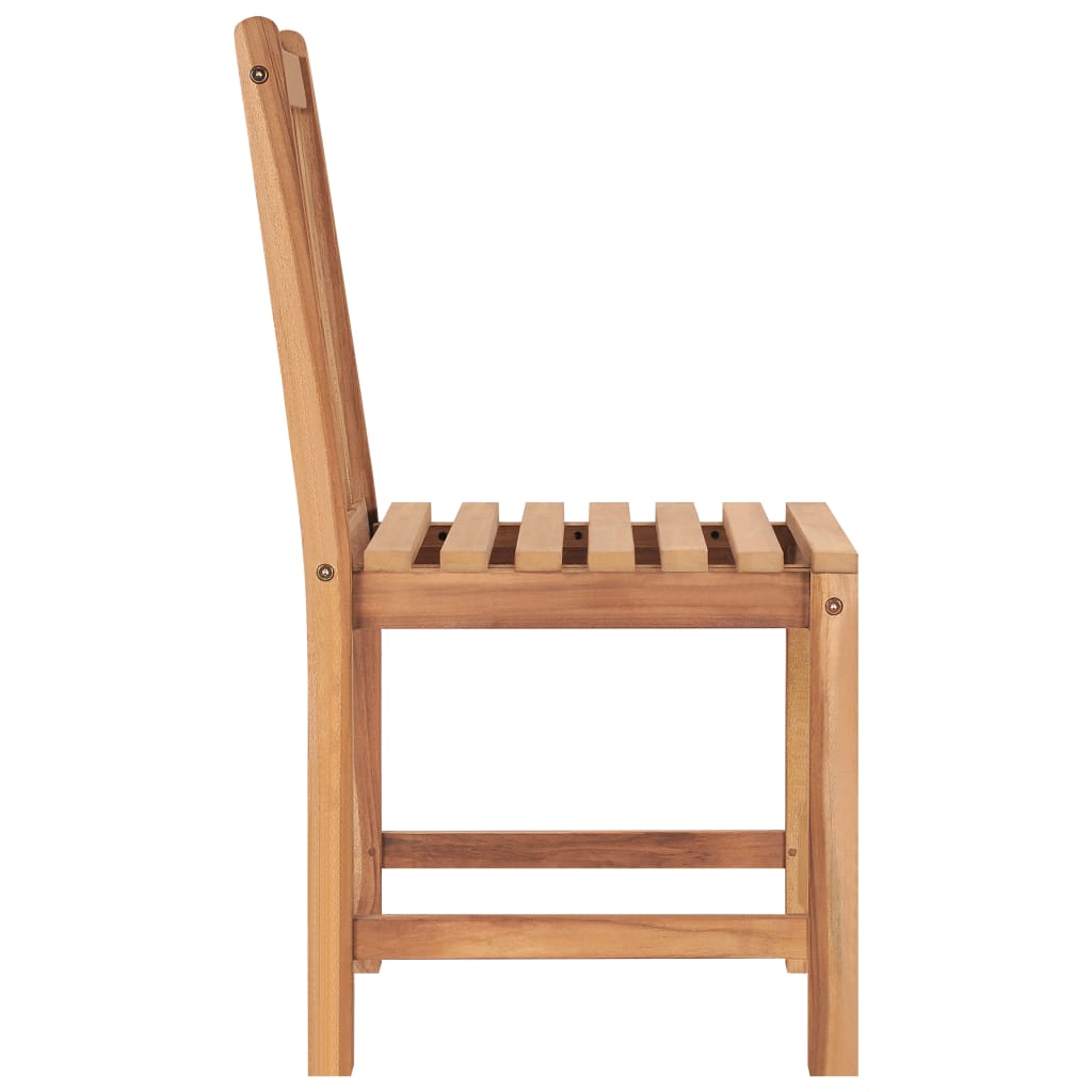 vidaXL 2/4/6/8x Solid Wood Teak Patio Chairs Garden Outdoor Balcony Lounge-16