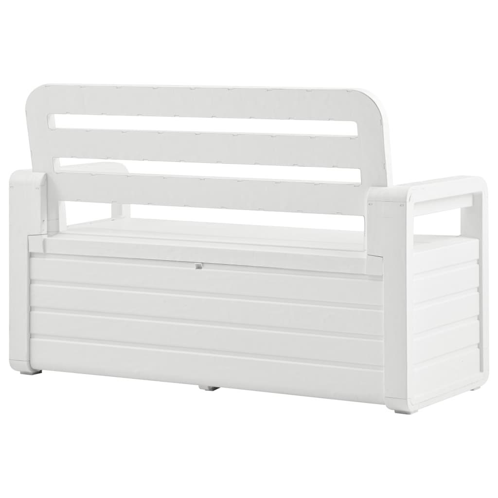 vidaXL Outdoor Storage Bench Deck Box Seating for Patio Furniture Plastic-1
