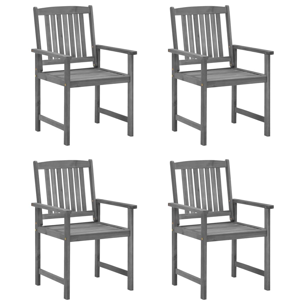 vidaXL Patio Chairs Outdoor Chair with Cushions for Deck Solid Wood Acacia-109