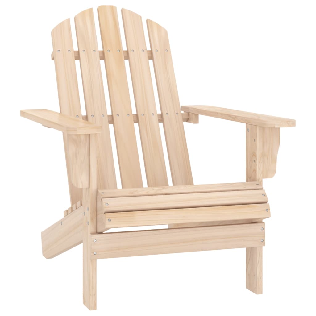 vidaXL Adirondack Chair Lounge Patio Lawn Chair for Garden Solid Wood Fir-5