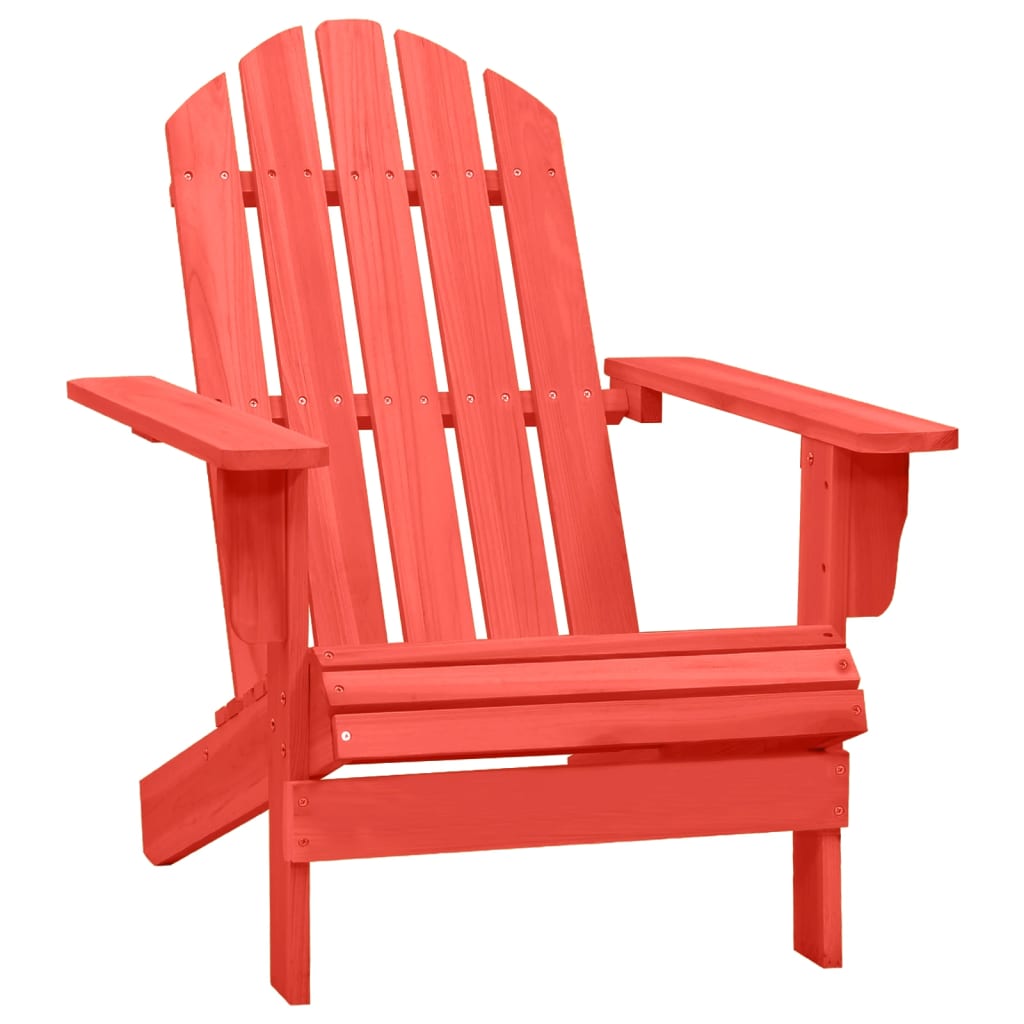 vidaXL Adirondack Chair Lounge Patio Lawn Chair for Garden Solid Wood Fir-11