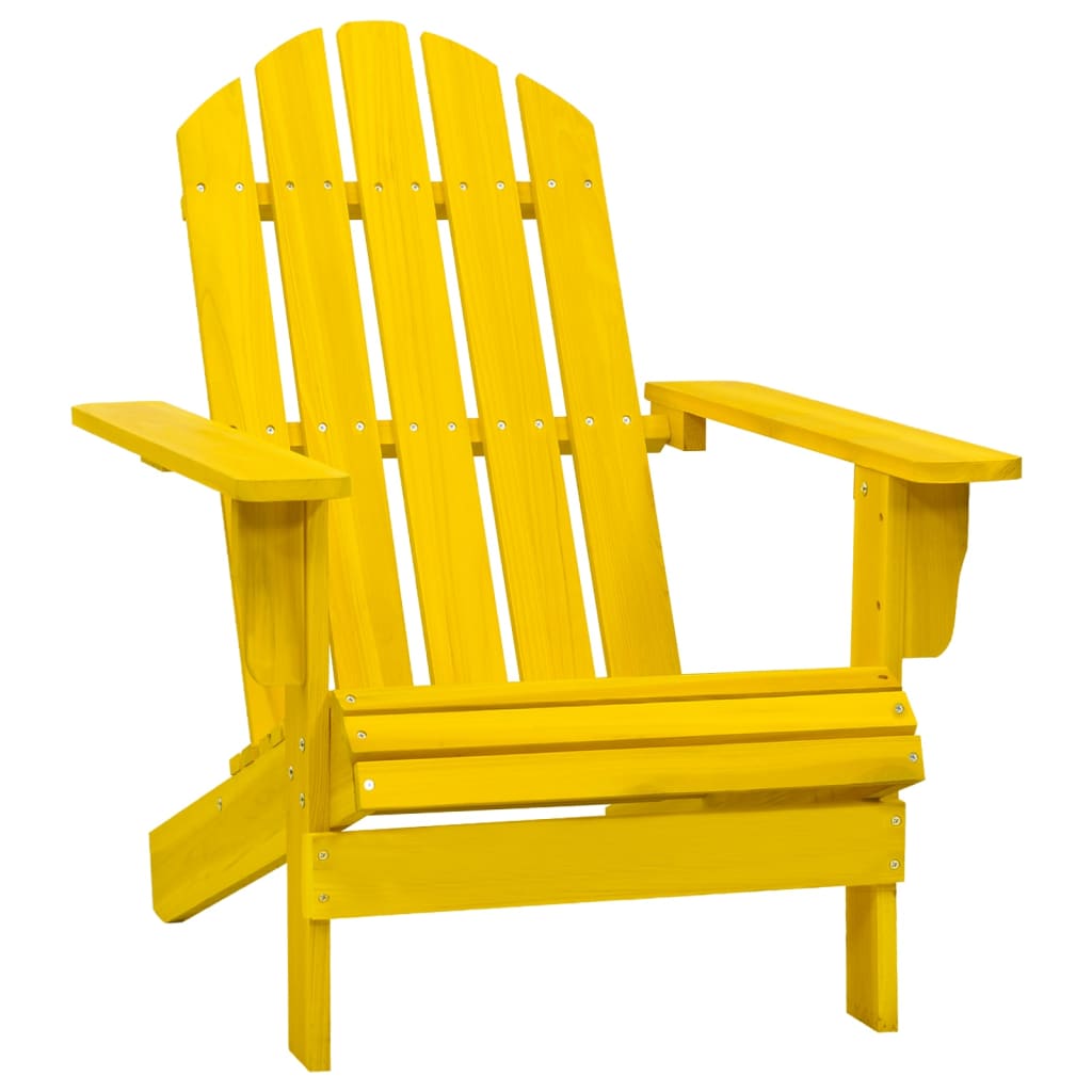 vidaXL Adirondack Chair Lounge Patio Lawn Chair for Garden Solid Wood Fir-17